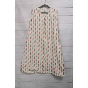 Touched By Nature XL Sleep Sack Foxes Sz 18-24 Months Organic Cotton 26-36 lbs